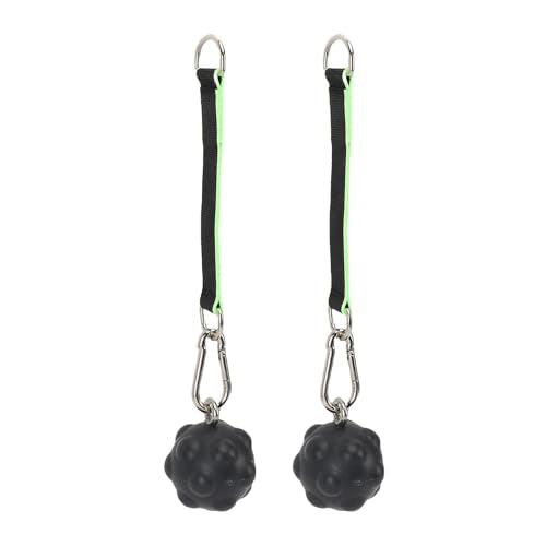 RiToEasysports Pull Up Ball Grips, TPE Climbing Training Balls with Stainless Steel for Strength Trainer, Kettlebell Barbell Home Gym Workout - color: Grey