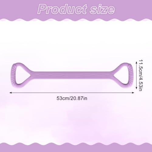 Figure 8 Fitness Band with Handle,Exercise for Arm & Shoulder,Yoga,Stretch | Non-Slip Ropes ,Elastic Bandsfor Women,Back Training Exercise Equipment - color: purple