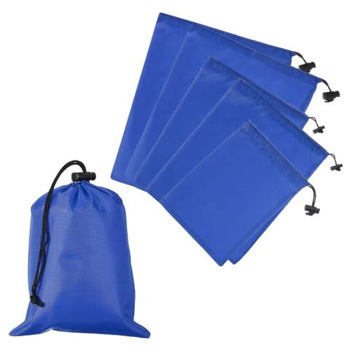 Drawstring Bag with Toggle, Stuff Sack String Waterproof Travel Storage Bags Cinch Stuff Pouch -Fitting for Yoga - color: Sapphire Blue