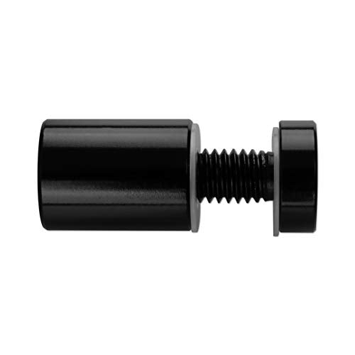Sign Standoffs, Solid Aluminum 3/4"x 1"Sign Standoffs Screws, Sign Standoffs Mounting Hardware for Glass, Acrylic Panel,Pack of 4 - color: Black, size: 3/4"x1" 4 Pack