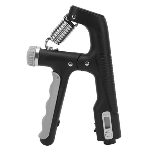 RiToEasysports Hand Grip Strengthener, Adjustable 10 to 100kg Resistance with Digital Counter for Muscle Recovery, Hand Strength Training, Rock Climbing, Tennis - color: Black