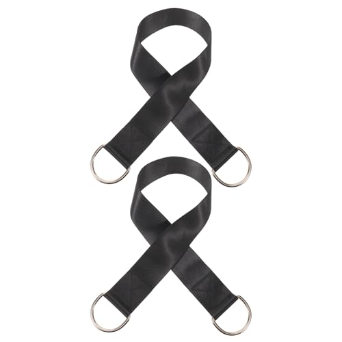 YARNOW 2pcs Weight Plate Loading Strap for Dip Belt - Barbell Pullups Dumbbell Plate Pin Loading Strap for Strength Training Forearm Wrist Exerciser Strengthener 30 Inch