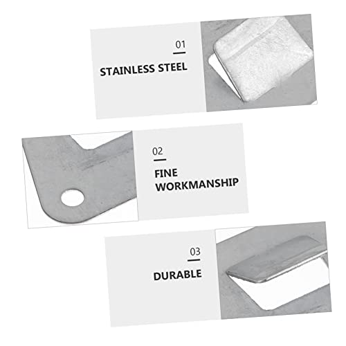 Housoutil 10-Pack Stainless Steel Range Hood Hanging Plate Kitchenware Rack Easy Install Accessories