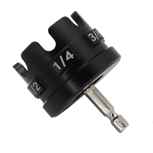 Universal Threaded Rod Nut Runner, Aluminum Alloy Nut Zipper Drill Attachment for Fast Nut and Bolt Removal, All Thread Nut Driver for 1/4, 3/8, 1/2 Inch Threaded Rods, Conduit Racks and Strut Systems - color: Black2
