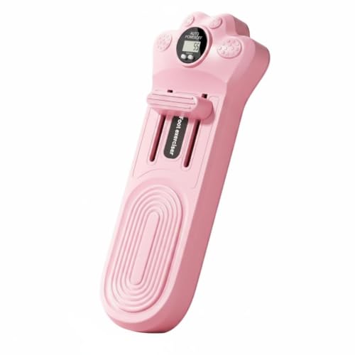 Foot Exercise Toe Training Device Arch Supporter with Digital Repetition Count Display Polypropylene Build Suitable for Daily Routine Gym Exercise - color: Pink