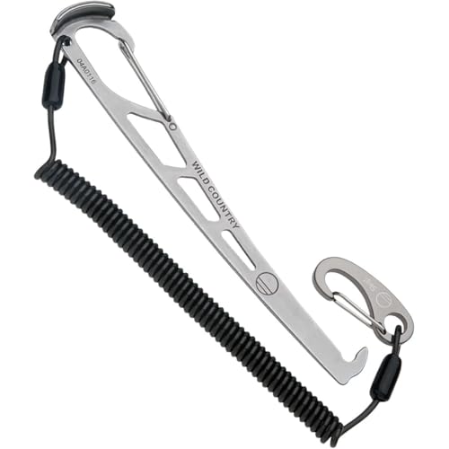 Wild Country Pro Key Nut Tool with Leash - Silver - One Size | Lightweight, Detachable Leash, for Trad Climbing