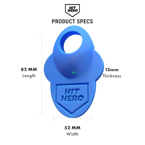 Baseball Thumb Guard, Batters Batting Grip, Finger Guard, Accessory, Batting Protection, Reduce Bat Sting, Hitter, Tool, Bat, Hitting Accessory - color: Electric Blue