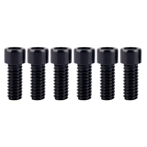 6Pcs Bike Screws M6x10 12 16 18 20 25 30 35mm Stainless Steel Socket Head Cap Allen Hex Bolt (Black, M6 x18mm) - color: Black, size: M6 x18mm