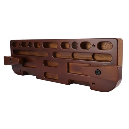 RiToEasysports Rock Climbing Hangboard, Strength Training with Multiple Grip Depths, Wooden Fingerboard Compact Design for Indoor and Outdoor Climbers