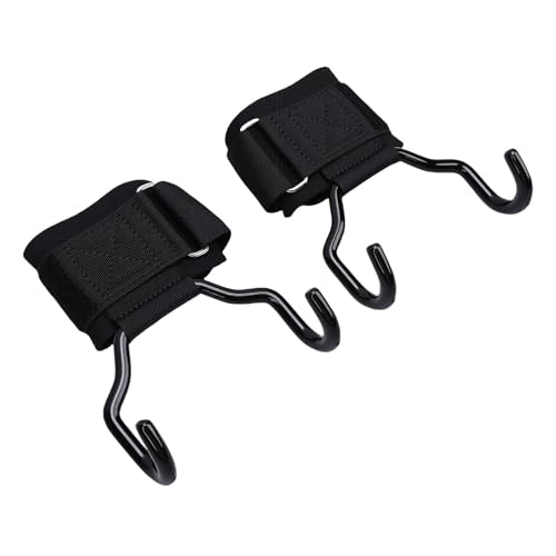 Focket Weight Lifting Hooks, 330LBS Capacity Adjustable Non Slip Lifting Straps, Wrist Straps with Thickened Cotton Padding for Deadlifts Powerlifting Pull Ups Shrugs Hand Grips