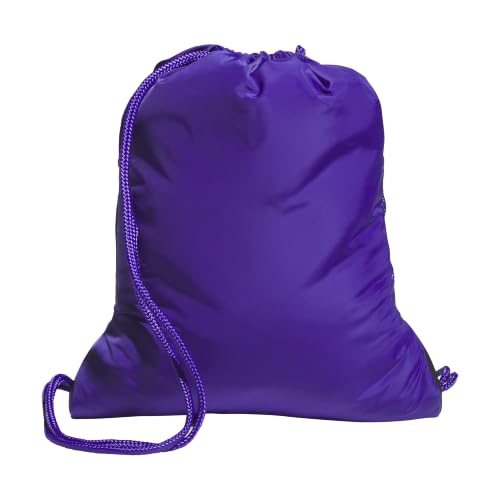 adidas Alliance Sackpack – Drawstring Backpack for Sports, Small Gym Bag - color: Pure Purple/White/3