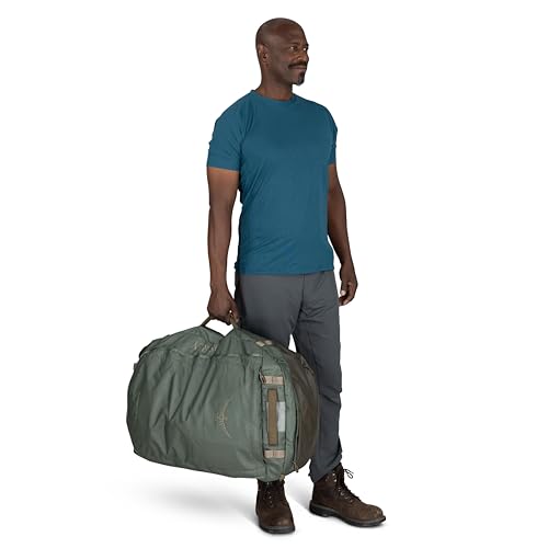 Osprey Transporter Lightweight Travel Duffel Bag - Extra Large Water Resistant Durable Gear Bag for Men and Women - color: Raven Black, style: 95l