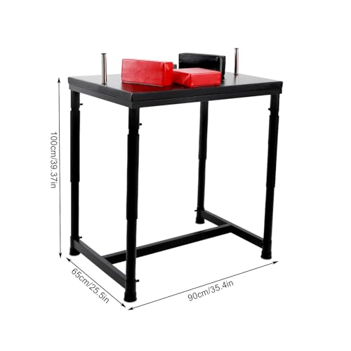 Professional Arm Wrestling Battle Table, 2200LBS Standard Arm Wrestling Table Adjustable Competition Wrist Strength Training Support Plate Equipment with Elbow Pads for Gym Club Sports Fields Homes