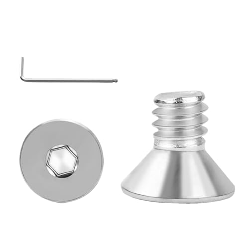 #8-32x1/4 Flat Head Socket Cap Screws Bolts 30pcs HS/JXLS-03 | 304 Stainless Steel, UNC Coarse Full Thread, Equipped with Phillips Bit, for DIY, for Repair, Install Furniture Screws - size: #8-32x1/4"