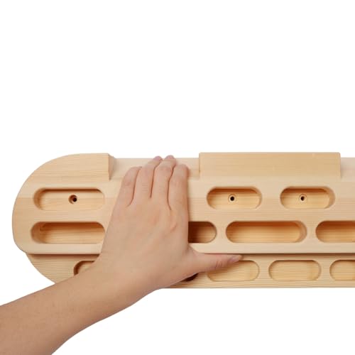 Climbing Hangboard Rock Climbing Training,Rock Climbing Fingerboard, Wooden Climbing Board Trainer for Strengthen Fingers and Grip - style: Style01