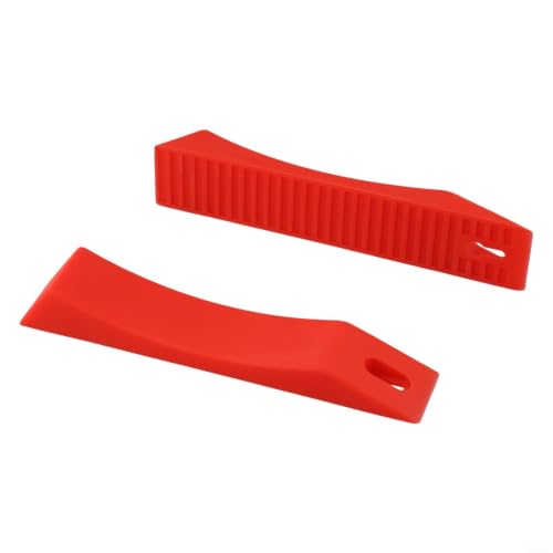 Silicone Deadlift Wedge for Weight Lifting Barbell, Non-Slip Blocks for Powerlifting and Strength Training(Red) - size: Red