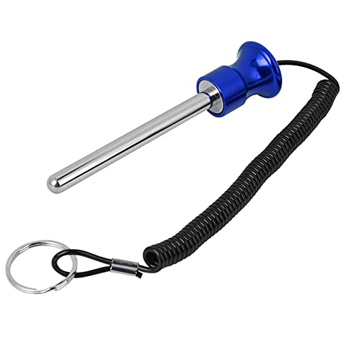 Weight Stack Pin, Gym Pin Loading Pin Aluminium Alloy Head with Pull Rope for Strength Training - color: Blue