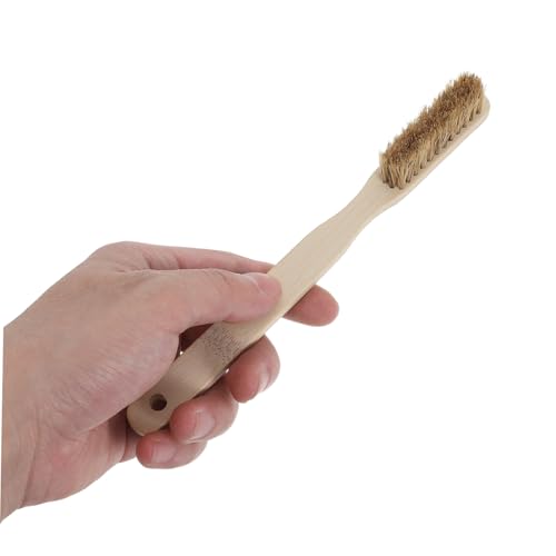 Abaodam Bouldering and Natural Bristles Climbing Hold Cleaner Climbing Brush with with Long Wooden Handle Wooden Handle Natural Bristles Rapid Drying Mountaineering Cleaning Tool Rapid