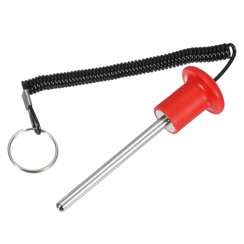 Gym Pin Weight Stack Pin Strength Training Lifting Equipment Replacement with Pull Rope Fitting for Club - color: Red, size: 0.3 x 3.9 Inch