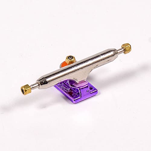 Fingerboard Trucks with Upgraded Urethane Bushings and Pivot Cup,34mm 32mm Width,Normal Kingpin (Purple, 34mm) - color: Purple, size: 34mm