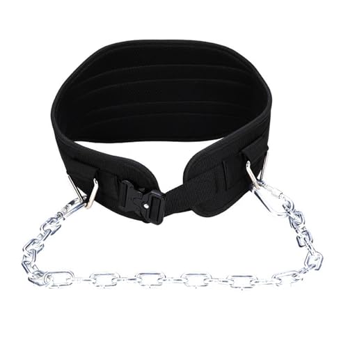 Weightlifting Dipping Belt With Chain Weight Dip With Steel For Pullups Gym Workout Lifting Waist Belt