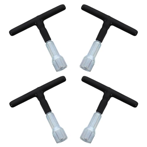 4pcs T-handle Wing Nut Driver Tool for Screw Hook Fastening and Wing Nut Tightening Manual Hand Tool Metal Tightener for Ceiling Hooks and Eye Screws Portable Handheld Screwdriver