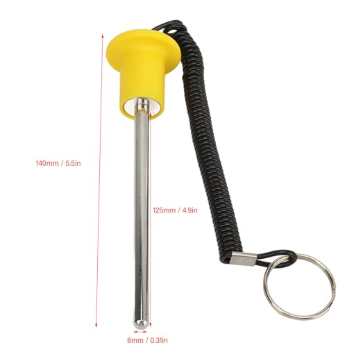 8mm Diameter Gym Weight Stack Pin, Automatic Drop Set Pins, Magnetic Weight Pin with Lanyard, Exercise Equipment Accessory
