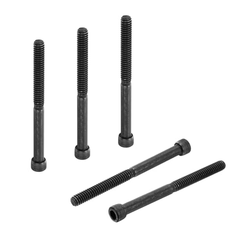 PATIKIL 1/4"-20 x 3 Socket Head Cap Screws Bolts, 10Pcs Carbon Steel Hex Head Metric Screws for Door Road Bicycle Mountain Bike Auto Ship Communication Equipment, Black - size: 1/4"-20 x 3