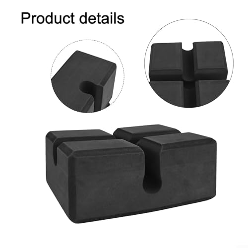 Wear Resistant EVA Press Brick Block Mat For Fitness Strength Training Cushion Support Black 18X14.4x8cm Compact