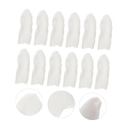 Finger Picking Prevention 200pcs Cotton Finger Caps Fabric Protective Cover