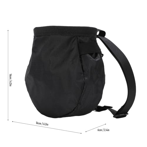 Chalk Bag, Oxford Cloth Climbing Chalk Bag with Soft Fleece Lining Adjustable Drawstring Closure for Rock Climbing Bouldering Gymnastics
