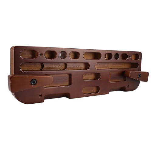 Woode Hangboard Training Board Ergonomic Portable Pull Up Rock Climbing Training Fingerboard for Home Targeted Muscle Training Realistic Climbing Simulation Safe