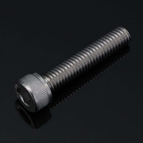 50 PCS Socket Head Cap Screw Assortment Set, M6 x 25mm, 30mm, 35mm, 40mm and 45mm, 18-8 Stainless Steel 304, Bright Finish - size: Assortment 25mm to 45mm