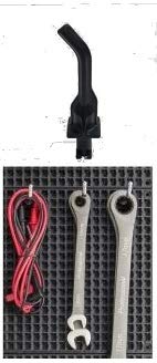 Plastic Hanging Hooks 2 inch / 50 mm 10 Pcs - Accessory for Organizer Genie Pegboards to Organize Tools - style: 2" (50 mm) Plastic Hanging Hooks - 10 pieces