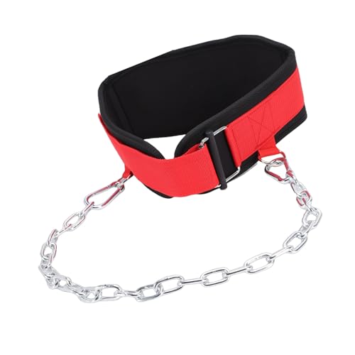 Weighted Pull Up Belt with Chain, Dip Belt for Workouts, Ergonomic & Breathable EVA Material for PullUps, Squats, Strength Training - color: L