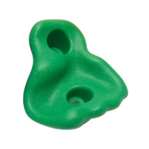 10PCS Rock Climbing Holds, PE Ergonomic Design with Rock Texture for Indoor Outdoor Climbing Wall, Includes Screws and Wrench Tools - color: Green