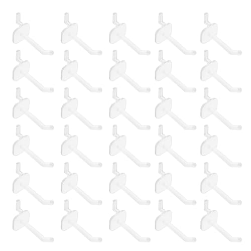 50pcs Small Plastic Pegboard Hooks 5cm for Tool Hanging Board, Wall Pegs for Hanging Tools, Garage and Workshop Storage Organizer Accessories