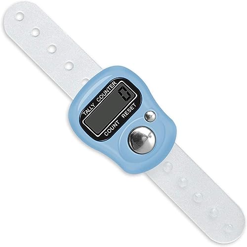 Electronic Finger Counter, Resettable Hand Tally, 5 Digit Number and LCD Electronic Digital Display, Handheld Clicker Counting - size: 10 Packs