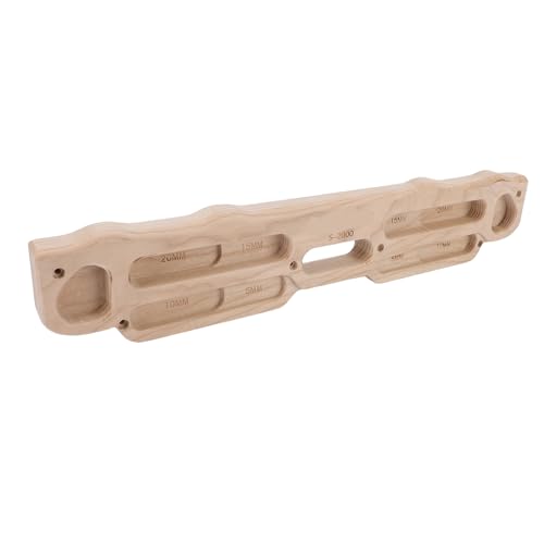 CHICIRIS Rock Climbing Hangboard, Solid Wood Fingerboard with Mounting Kit for Home Gym Doorway Training Pull Up Strength Bouldering
