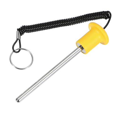 Gym Pin Weight Stack Pin Strength Training Lifting Equipment Replacement with Pull Rope Fitting for Club - color: Yellow, size: 0.3 x 4.9 Inch
