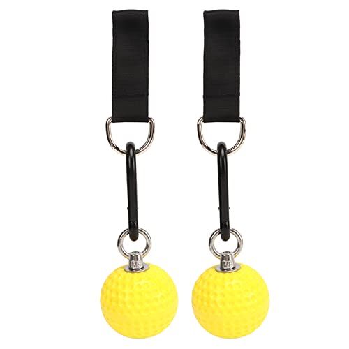 Socobeta Climbing Pull Up Balls Set with Staps for Strength Training Indoor and Outdoor Grip Exercise Durable PU Material 2 Units