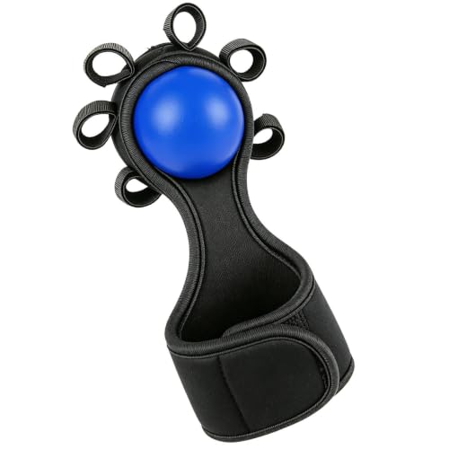 Grip Strength Ball Finger Muscle Trainer Tool | Finger Strengthening Tool for Workout Outdoor Weightlifting Rock Climbing Home Fitness Gym Office - color: Blue