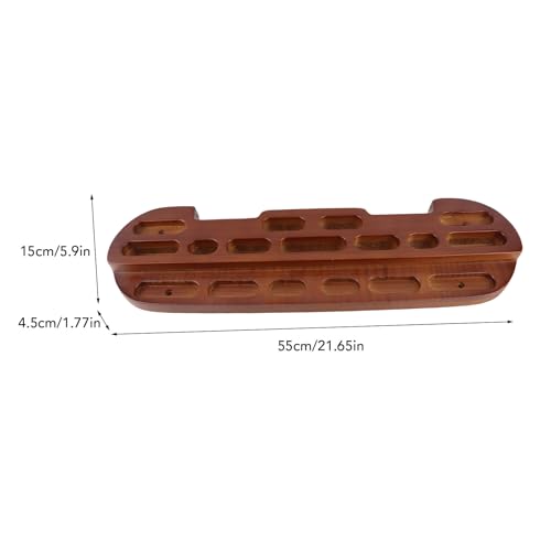 RiToEasysports Wooden Hangboard, Climbing Fingerboard for Grip Strengthening and Pull Up Training, with Various Lengths and Depths of Finger Holds for Comfort and Safety