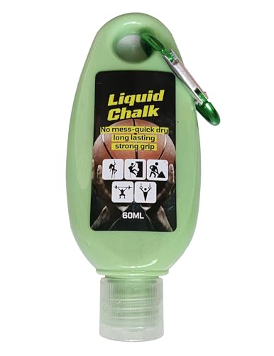 2oz(60ml) Liquid Chalk, Mess Free Gym Chalk for Weightlifting, Gymnastics, Rock Climbing, Dancing, and Lifting. Sweat Resistant and Long Lasting for Stronger Hand Grip