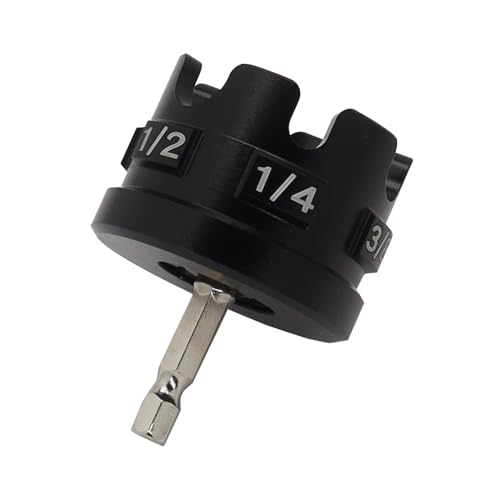 Universal Threaded Rod Nut Runner, Aluminum Alloy Nut Zipper Drill Attachment for Fast Nut and Bolt Removal, All Thread Nut Driver for 1/4, 3/8, 1/2 Inch Threaded Rods, Conduit Racks and Strut Systems - color: Black2