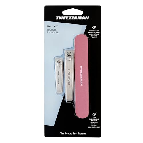 Tweezerman Nail Kit with Clipper & 2 Nail Files Tea Rose - color: Tea Rose