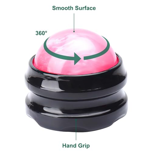 WOVTE Massage Ball, Lacrosse Balls, Self Massage Tool for Sore Muscles, Shoulders, Neck, Back, Foot, Body, Deep Tissue, Trigger Point, Muscle Knots, Yoga and Myofascial Release (Pink) - color: Pink