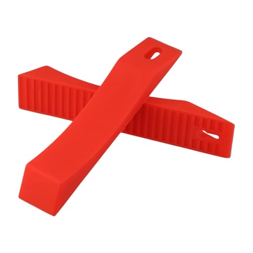 Silicone Deadlift Wedge Blocks for Weight Lifting Anti-Slip Barbell Plate Loading Ramp for Powerlifting and Strength Training Easy Plate Change Accessory(Red) - size: Red