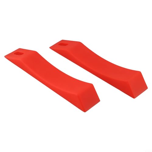Silicone Deadlift Wedge Blocks for Weight Lifting Anti-Slip Barbell Plate Loading Ramp for Powerlifting and Strength Training Easy Plate Change Accessory(Red) - size: Red