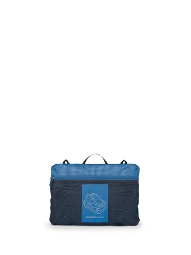 Osprey Transporter Lightweight Travel Duffel Bag - Extra Large Water Resistant Durable Gear Bag for Men and Women - color: Blue Flame/Nocturnal Blue, style: 40l